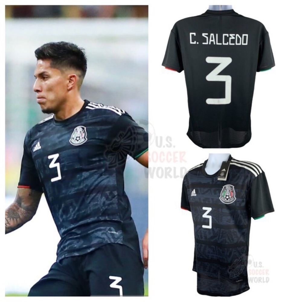 Carlos Salcedo #3 Mexico Home Authentic Mens Soccer Jersey World Cup